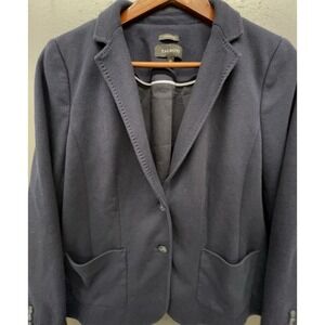 Talbots Aberdeen Blazer‎ 12 Blue Soft Stretchy Career Casual Coastal Prep Jacket